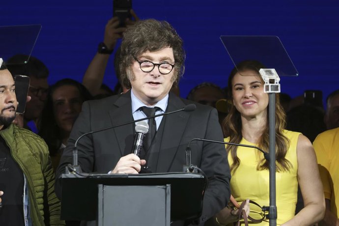 Archivo - July 25, 2026, Sao Paulo, Sao Paulo, Brasil: Sao Paulo (SP), July 25, 2026 - Politics / PL National Convention - The President of Argentina, Javier Milei, participated this Saturday (25) in the national convention of the Liberal Party (PL), held