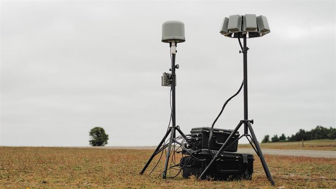 Archivo - Imagen del detector de drones Wolfpack de la empresa danesa de defensa MyDefence