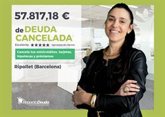 Foto: COMUNICADO: Una mujer cancela 57.817,18 € en Ripollet (Barcelona) con Repara tu Deuda y la Ley de Segunda Oportunidad