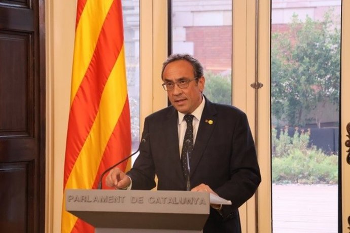 Archivo - El presidente del Parlament, Josep Rull