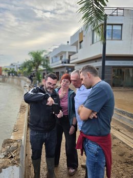 Compromís visita a les zones afectades per Adam en les comarques de la Safor (València) i la Marina Alta (Alacant)