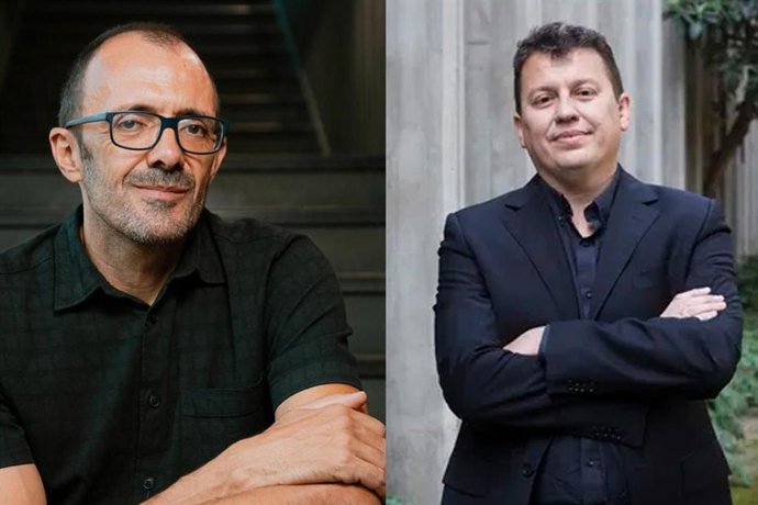 Los ganadores del Premio Almudena Grandes de Novela y Ensayo, Isaac Rosa y Miguel Ángel del Arco