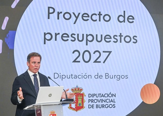 Presentación del proyecto de presupuestos de la Diputación de Burgos.