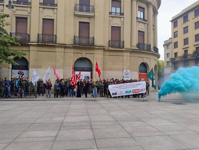 Concentración del colectivo de guardas de medio ambiente