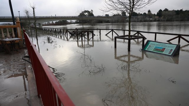 Archivo - Inundaciones en el término municipal de Jerez de la Frontera el pasado febrero.