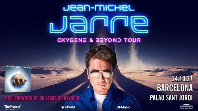 Cartell del concert de Jean-Michel Jarre a Barcelona
