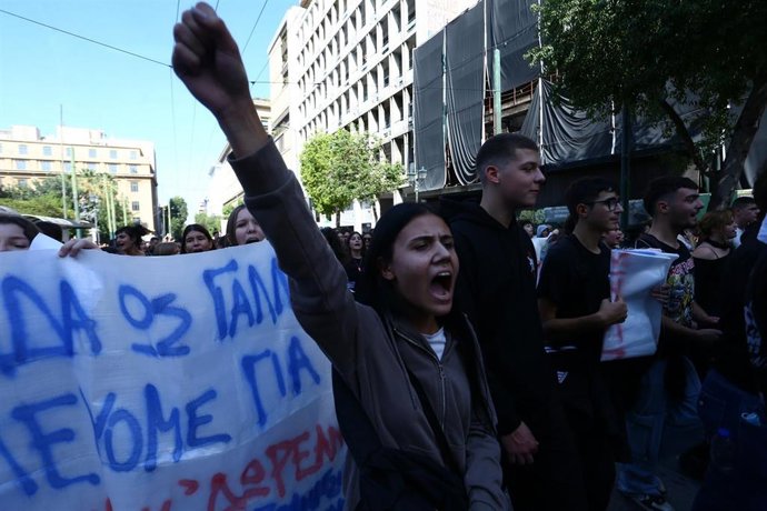 Imagen de archivo de las protestas en Grecia.