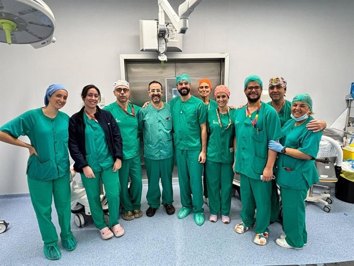 Personal de la Unidad de Pared Abdominal del Área de Salud de Cáceres