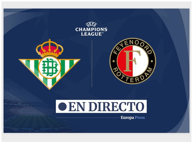 Onces Iniciales probables: Betis - Feyenoord: resumen y estadísticas del partido de Fase de Grupos (III) de Champions