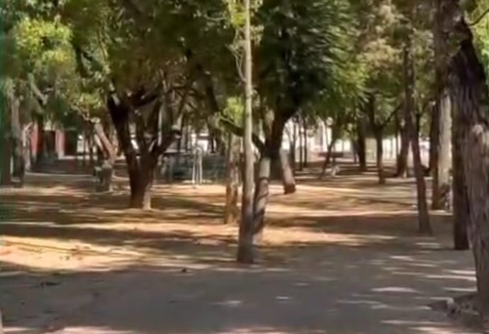 El Parque José Pizarro de Santa Justa después de sus obras de mejora.