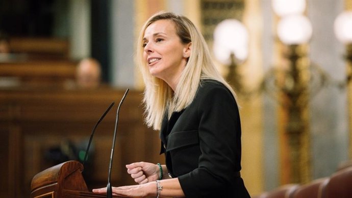 Blanca Armario González, cabeza de lista del Vox por la provincia de Cádiz para el Congreso, en una intervención en la Cámara Baja durante la anterior legislatura.