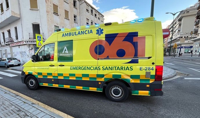 Una ambulancia del 061 de emergencias sanitarias.