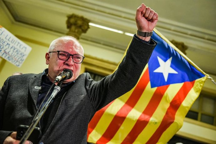 Puig durante su discurso en Terrassa (Barcelona) este miércoles.
