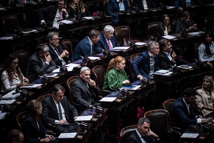 Archivo - La Cámara de Diputados de Argentina en sesión parlamentaria