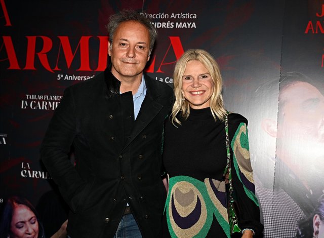 Eugenia Martínez de Irujo y Narcís Rebollo en el aniversario del tablao 'La Carmela'