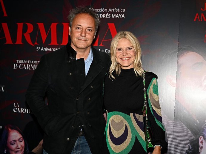 Eugenia Martínez de Irujo y Narcís Rebollo en el aniversario del tablao 'La Carmela'