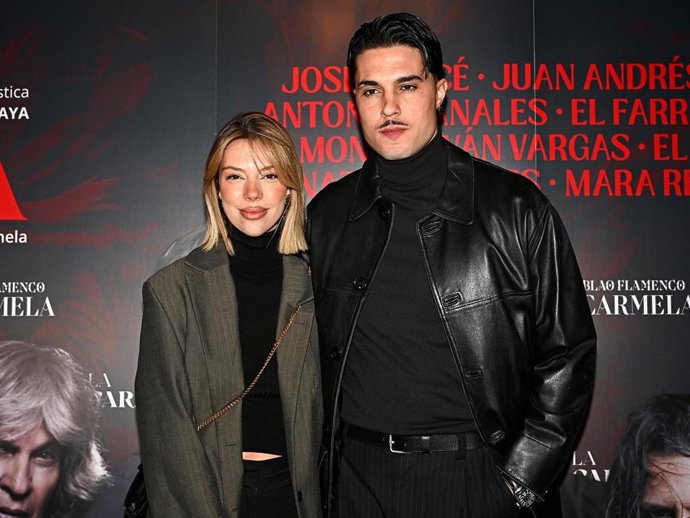 Alejandra Rubio y Carlo Costanzia este miércoles en el aniversario del Tablao La Carmela