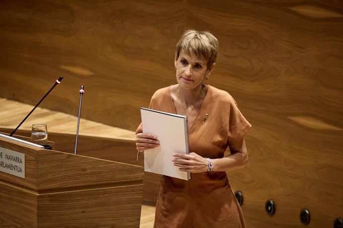 La presidenta de Navarra, María Chivite, en una imagen de archivo