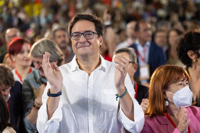El secretario general del PSOE de Madrid, candidato a la Presidencia de la Comunidad de Madrid y ministro para la Transformación Digital y de la Función Pública, Óscar López.