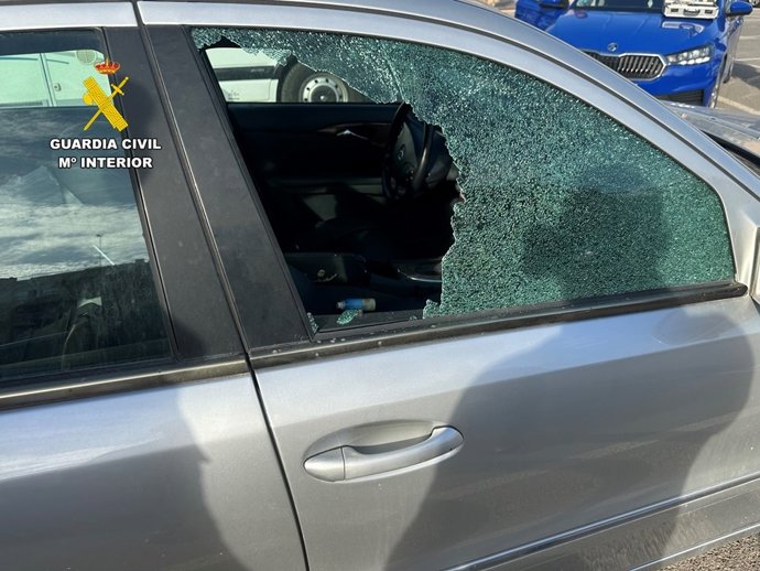Imatge d'un dels vehicles danyats