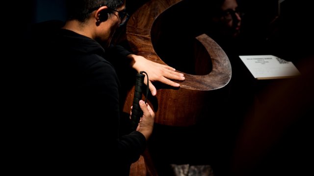 Una de las obras expuestas en el Museo Tifológico de la ONCE.