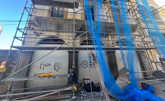 Obras de rehabilitación del cine Fantasio de Sóller.