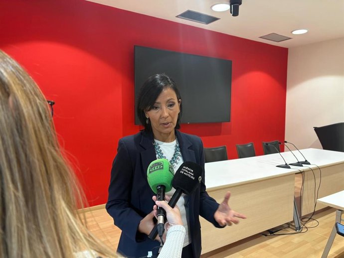 La secretaria general de CC.OO. De Catalunya, Belén López