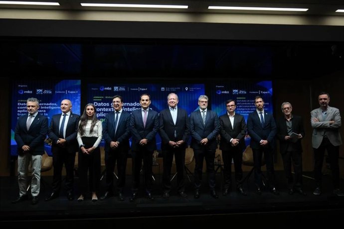 El consejero de Inteligencia Artificial, José Antonio Nieto, en la inauguración de las jornadas 'Datos gobernados, contexto e inteligencia aplicada para transformar la gestión pública'.