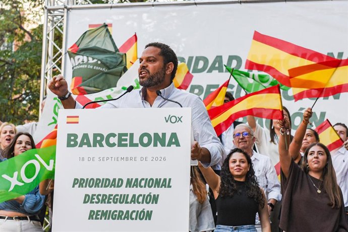 Archivo - El líder de Vox en Catalunya, Ignacio Garriga