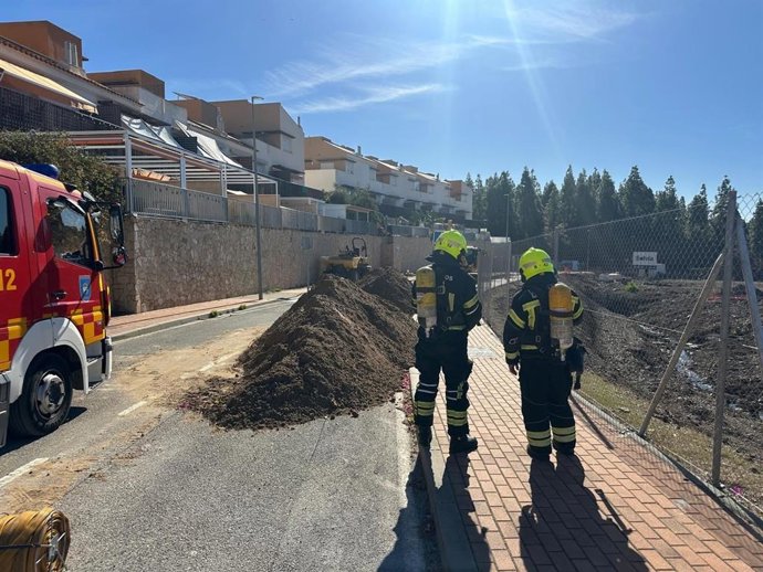 Efectivos de los bomberos de Mijas
