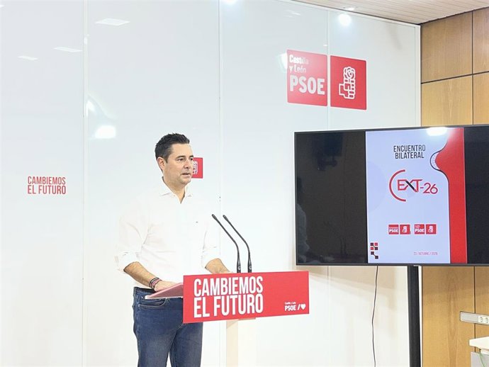 Daniel De la Rosa en la presentación del Encuentro Bilateral.