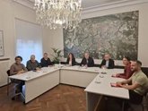 Foto: EH Bildu, PSN, Geroa Bai y Contigo muestran su "buena sintonía" para sacar adelante los presupuestos de Pamplona de 2027