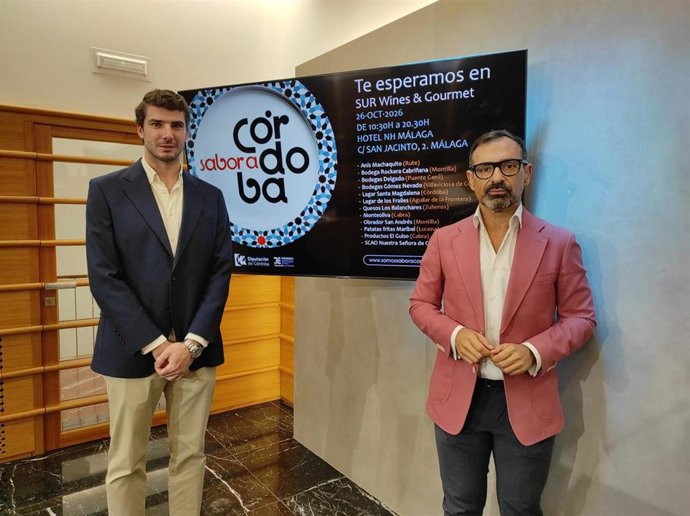 El presidente de Iprodeco, Félix Romero, en la presentación de la participación de 'Sabor a Córdoba' en 'Sur Wines & Gourmet'.