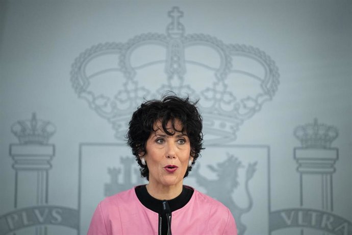 La ministra de Inclusión, Seguridad Social y Migraciones, Elma Saiz.