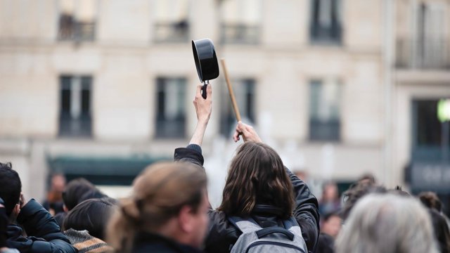 Archivo - Protesta antigubernamental en Lyon, Francia (archivo)