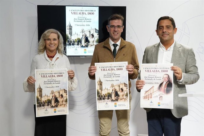 Presentación del 'I Encuentro Histórico Villalba, 1800. Homenaje a José Joaquín Romero Fernández de Landa' en Villabla del Alcor.