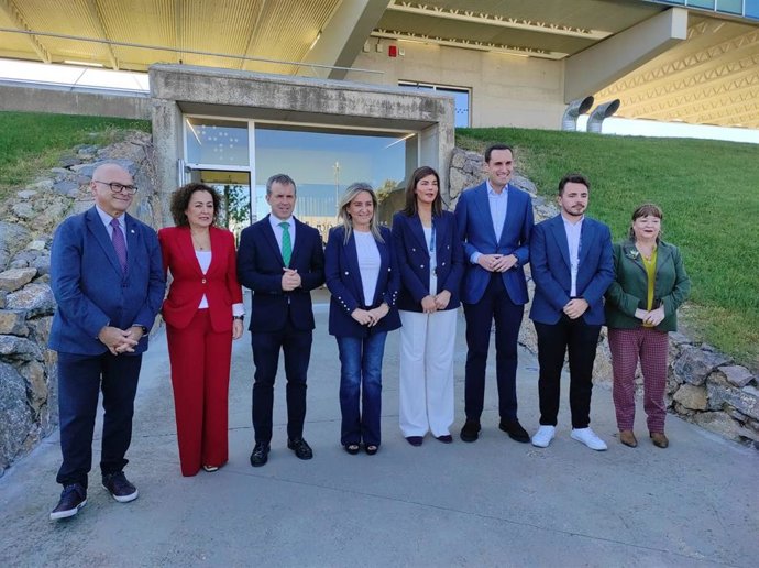 La ministra Milagros Tolón en su visita a la sede de la Fundación Innovasur, en Jaén