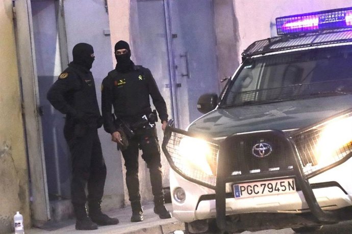 Operativo de la Guardia Civil desplegado este jueves en La Almadraba