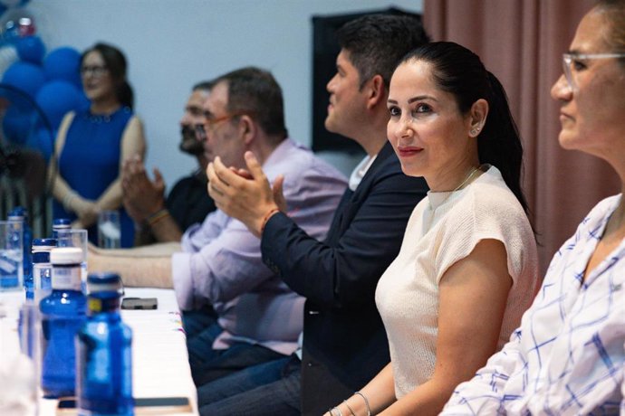 Archivo - La excandidata ecuatoriana Luisa Gonzalez durante un acto en Madrid. 
