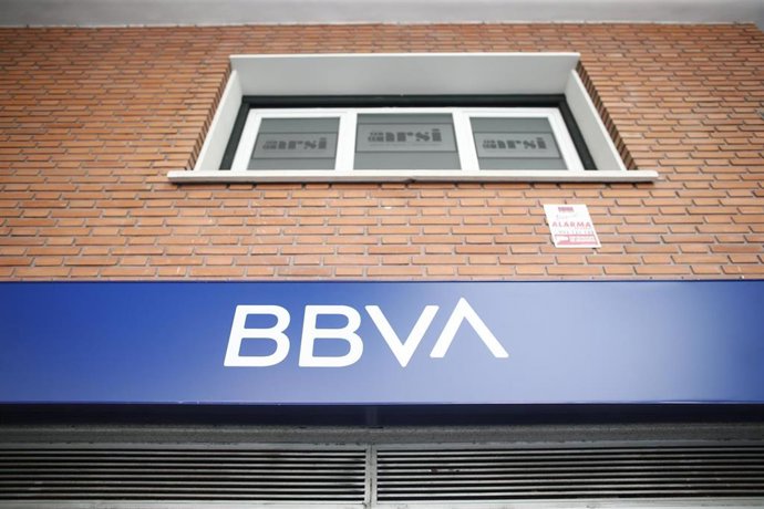 Archivo - Logo del BBVA.