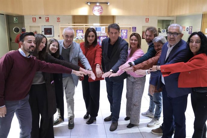 El secretario xeral del PSdeG, José Ramón Gómez Besteiro, presenta este jueves las candidaturas socialistas al Congreso y al Senado por la provincia de Lugo en la sede de UGT