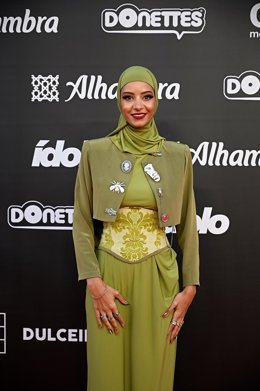 Archivo - Hajar Brown posa en el photocall de los 'Premios Ídolo 2024' en el Teatro Príncipe Pío, a 14 de marzo de 2024, en Madrid (España).