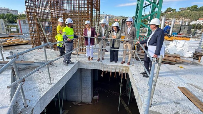 Visita a les obres del Plan Vive a Gandia (València) que s'han vist afectades per la dana Adam