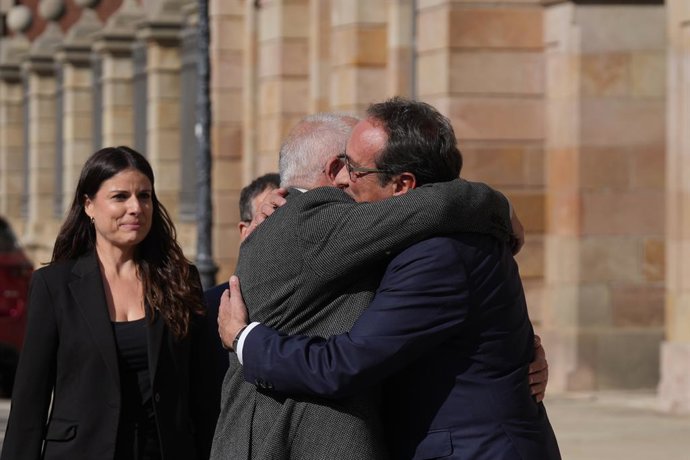 El president del Parlament, Josep Rull, i el diputat de Junts i exconseller Lluís Puig