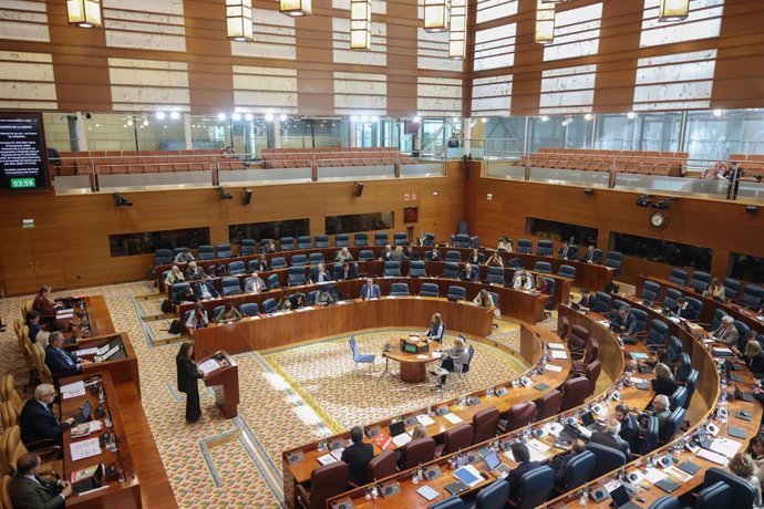 Archivo - Hemiciclo de la Asamblea de Madrid