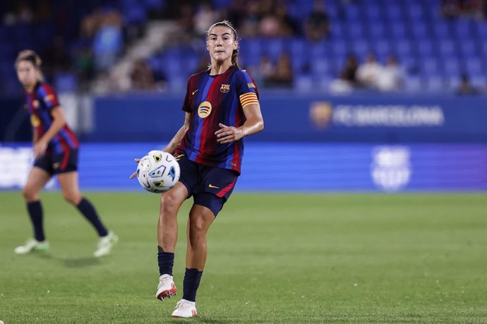 Archivo - Patri Guijarro durante un partido con el Barça Femení