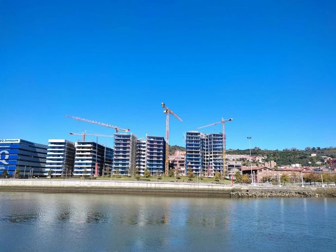 Viviendas en construcción en Bilbao
