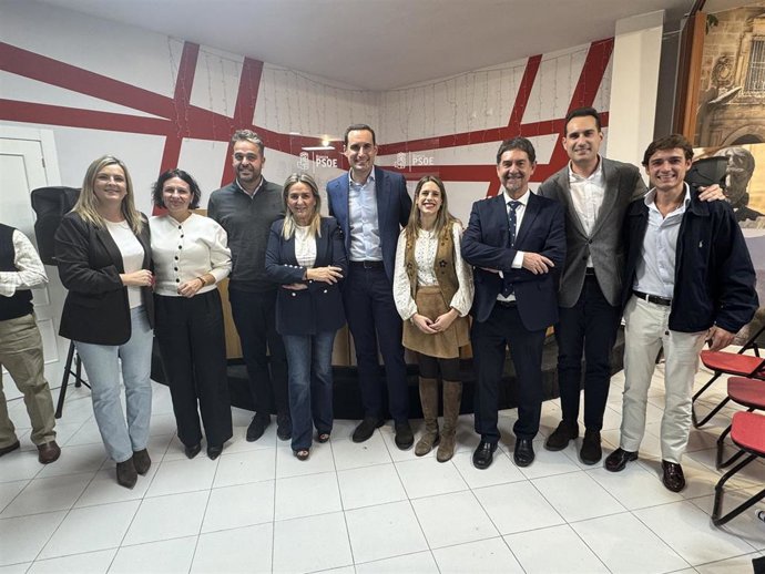 La ministra de Educación, Milagros Tolón, en un acto de partido en Baeza (Jaén).