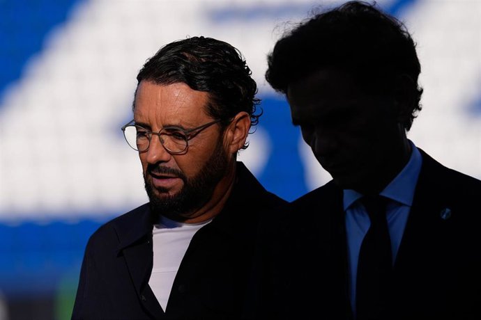 El entrenador del Getafe CF, José Bordalás, durante el partido de la Conference League contra el FC Lugano en el Coliseum