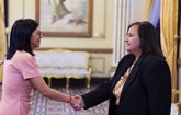 Foto: Venezuela.- Delcy Rodríguez se reúne en Miraflores con la jefa negociadora de la oposición